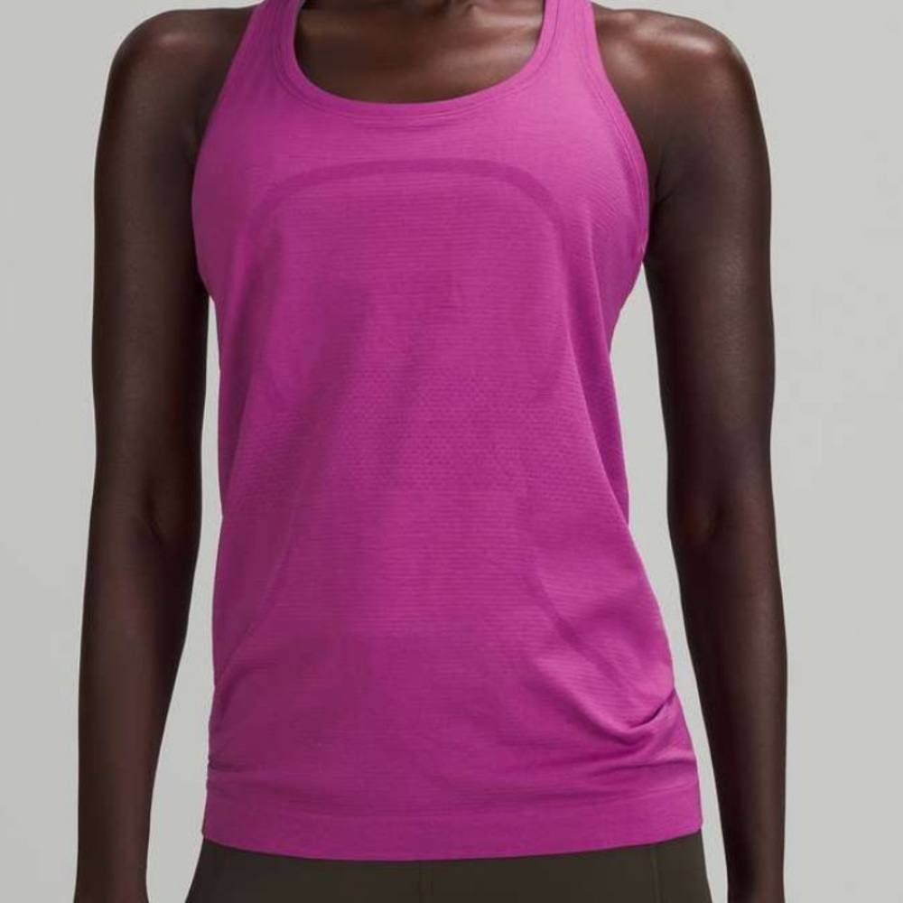 purple lululemon swiftly tank